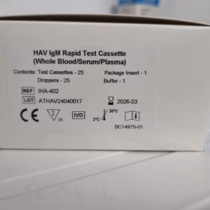 Teste rapide HAV IgM 25 casete