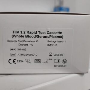 Teste rapide HIV 1.2 AB 40 casete
