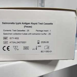 Teste rapide SALMONELLA TYPHI AG 25 casete