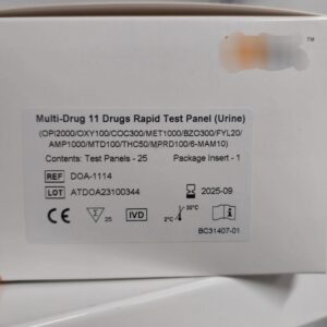 Teste rapide pentru determinare droguri in urina Panel 10 parametri 25 casete